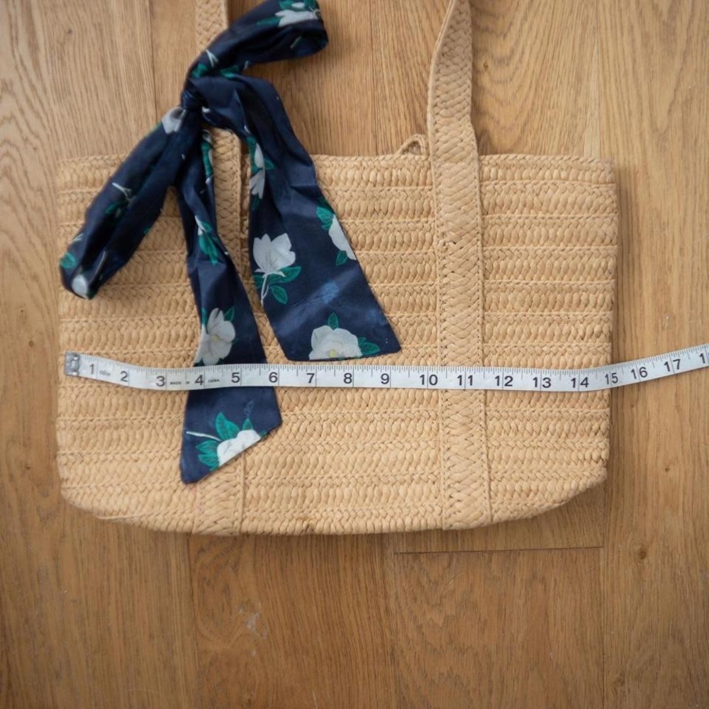 Draper James Straw Tote with Scarf - Picture 5 of 6